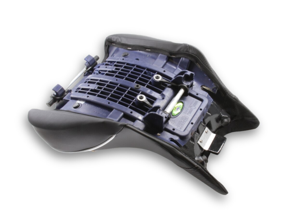 Sargent Cycle Product's World Sport Aftermarket Motorcycle Seat under the front seat pan features for WS-781F-SE9.